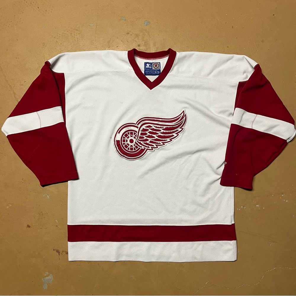Vintage 90’s Starter Detroit Red Wings NHL Jersey Blank XL
